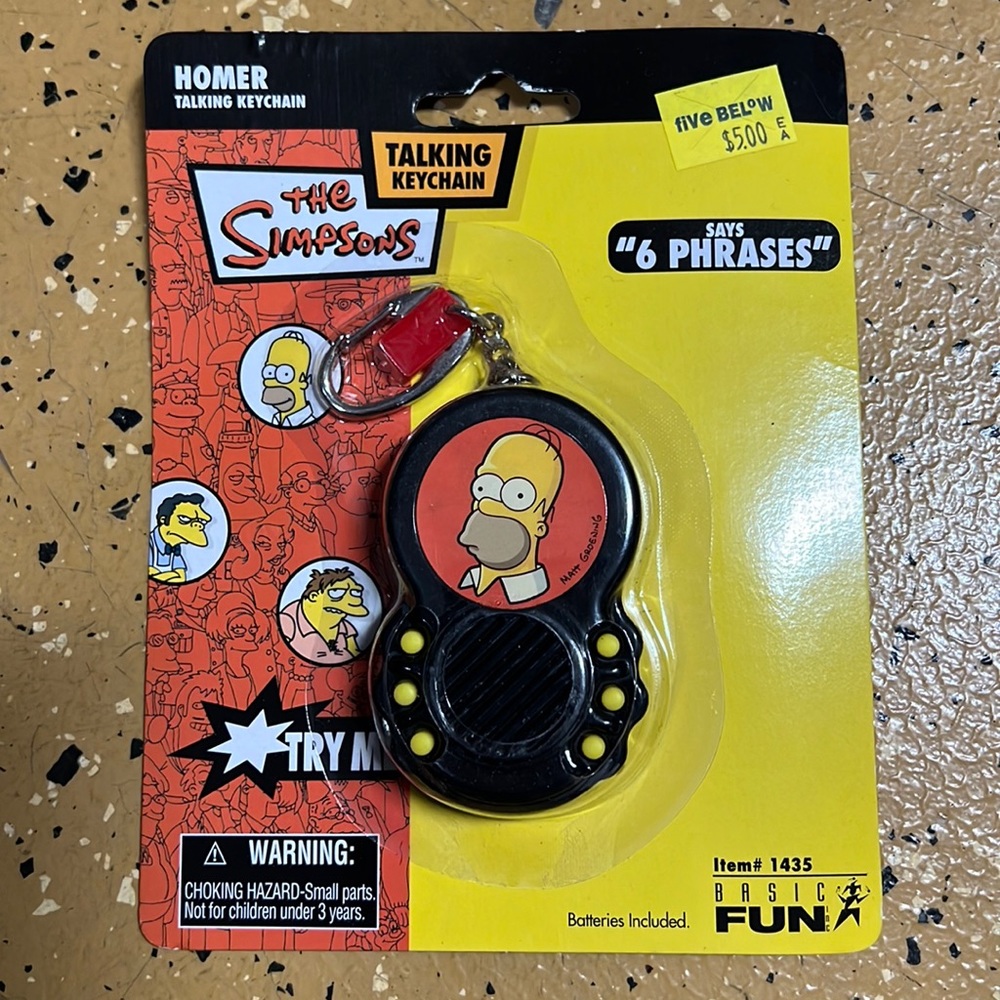 Brand New Homer Simpson Talking Keychain